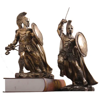 Casa, Sala De Estar, Armário Do Vinho Decoração Guerreiro Modelo De Ornamentos Europeus Retro Guerreiro Artesanato Estátua Grega Armadura Escultura