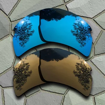 Céu Azul e Bronze Cobre Óculos de sol Polarizados de Substituição de Lentes para Oakley Flak 2.0 XL
