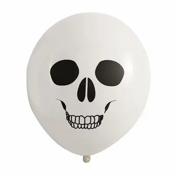 100pcs/monte Pirata Halloween Natal Balões Pretos Crânio de Látex Balão Morte-Cabeça Crânio 12inch Bola para Decorações do Partido
