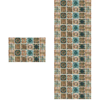 120 pcs Cozinha, Banheiro Adesivos de Parede Estilo Vintage papel de Parede de azulejos Decorativos Adesivos