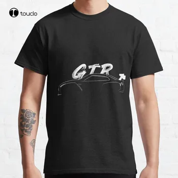 Gtr R35 Jdm Clássica T-Shirt De Algodão T-Shirt
