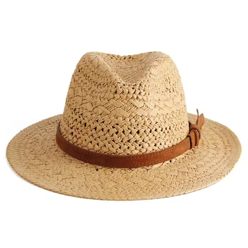 Britânico de moda de chapéus de palha para homens mulheres e casais de viagem de verão chapéus de sol ao ar livre grama chapéus