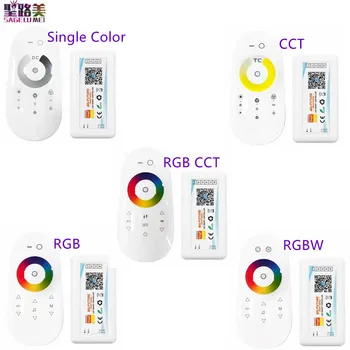 Tuya 2.4 G sem Fio RF Led do wi-Fi Smart Controlador Única Cor/CCT/RGB/RGBW/RGB+CCT Dimmer Alexa Inicial do Google Voice Control DC5-24V