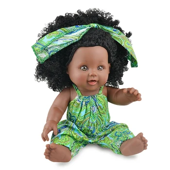 Africana Bonecas de Moda Realistas lol Preto Simulação Renascer da Boneca do Bebê de Silicone Macio de Vinil 12inch 30cm Princesa Menina Garoto de Brinquedo