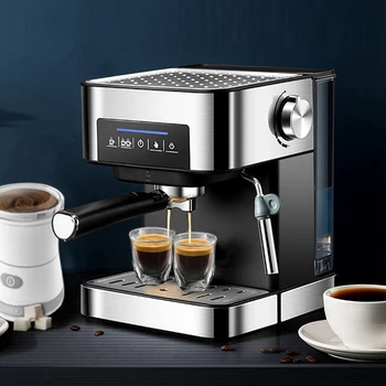 1.6 L 850W Máquina de Café italiana Pequena Semi-Automático de Vapor de Alta Pressão de Espuma de Leite Office 20Bar CM6863 Plug UE