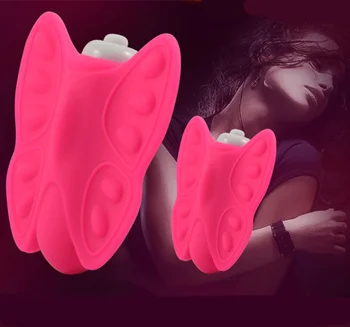 Candiway Pele Macia Amigável Borboleta Brinquedos Várias Velocidades de Vibração Controle Remoto sem Fio Brinquedos Sexuais Para as Mulheres 1 PC