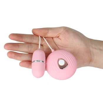 Controle remoto Estimulador de Clitóris Vibrador 7 Modo de Vibração do Salto Ovo Masturbador Feminino Clítoris Vibrador Adultos Brinquedos Sexuais para as Mulheres