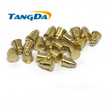 TANGDA 2.5 3.3 pogopin Conectores SMD pino de Contato da mola do pino do conector da bateria D2.5*3.3 mm banhado a Ouro 1u