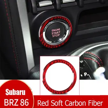 Vermelho de Fibra de Carbono, Motor de arranque Botão de Parada de Cobertura Para Subaru BRZ Toyota 86 2013-2018