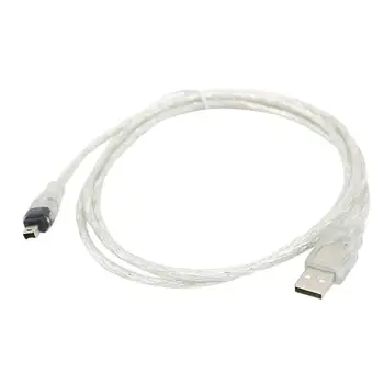 USB de 1,5 m para IEEE 1394 Firewire de 4 Pinos Cabo Adaptador Conversor de Cabo iLink 1394 Transmissão de Dados