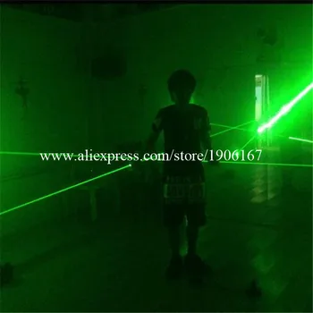 Atacado de 2 Pares de Laserman Mostrar Ponteiros Projetor Palco da Mostra do Laser de Dança DJ Club Bar fontes do Partido Verde de Laser Homem de Mão Laser