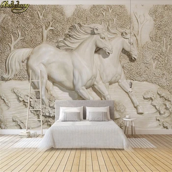 beibehang para quarto Personalizado foto do papel de parede animais mural cavalo excesso de velocidade cavalo 3d mural de parede para sala de estar