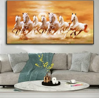 Animais, Imagens de Cavalos Imagens de Tela de Pintura, Decoração, Pintura a Óleo Parede a Imagem do Poster de Parede Moderna da Arte para a Sala de Casa