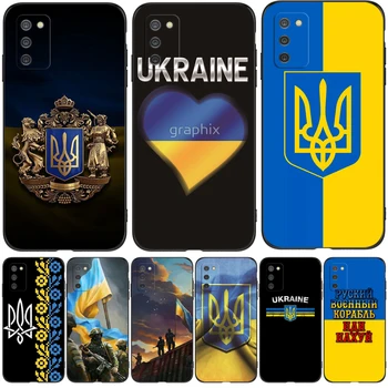 Para Samsung A03S 164.3 mm Case Para Samsung Galaxy A03s a037 Caso Macio de 6,5 polegadas preto tpu caso de amor ucrânia bandeira