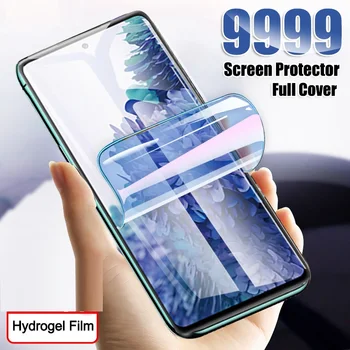 9999D Hidrogel Película Para Samsung Galaxy S10 S9 S8 Mais S20 Ultra S7 Cobertura Completa Protetor de Tela Nota 10 Pro 20 Ultra Não de Vidro