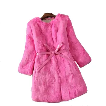 Outono e inverno nova 2018 slim tempo total das mulheres de peles de coelho casaco de peles de agasalho mulheres casaco plus size G28
