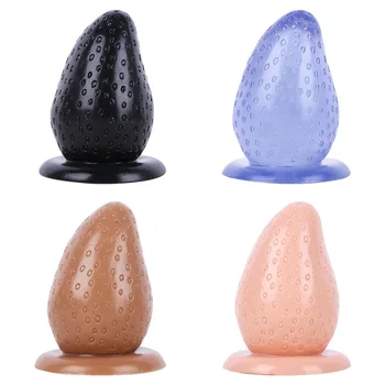 H40 Grande Morango Fruta Brinquedos Sexuais Plug anal Grande 7cm Plug anal Adulto do Sexo Produto