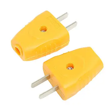 CA 125 15A 2 Pin Americana de Conector do Cabo de Energia Elétrica Plug Amarelo