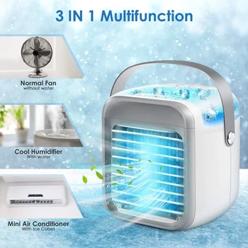 Mini Aparelho De Ar Condicionado Ventilador De Trabalho Evaporativo De Ar Mais Frio 3 Velocidade De Ar Condicionado Portátil Ventilador De Ar Doméstico Cooler