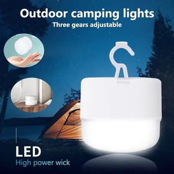 Portátil, Mini Camping Led de Luz Lâmpada de Emergência Recarregável USB Decoração de Casa de Suspensão Exterior Tenda da Lâmpada CHURRASCO Caminhadas, Camping Lanterna