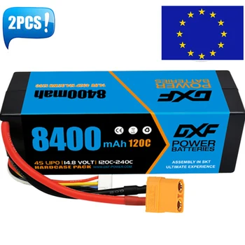 (UE)DXF Lipo 4S 14.8 V Bateria 8400mAh 120C Grafeno Série de Corridas HardCase Para o Carro Xmaxx 8S Arrma Off-RoadTruck Truggy 1/8 Buggy
