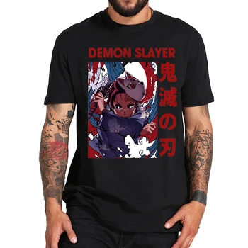 Anime japonês Demon Slayer Impressão Homens Camiseta de Verão, Roupas Vintage Anime Plus Unisex Tshirt Desenhos de Mulheres t-Shirts