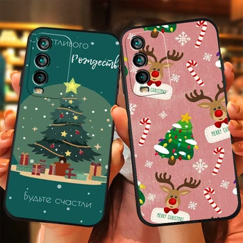 Natal Feliz Casos de Telefone Para Xiaomi Redmi Nota 9 Pro 9A 9T 8A 8 2021 7 8 Pro Nota 8 9 9T Casos Carcasa Tampa Traseira Funda