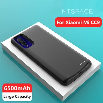 NTSPACE 6500mAh Carregador de Bateria Casos Para Xiaomi Mi CC9 do Banco do Poder de Cobertura de caixa da Bateria Para Xiaomi CC9 Externa de Energia da Bateria Caso