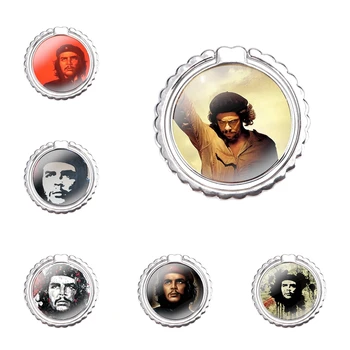 Desenhos De Moda Criativa Telefone Móvel Anel De Dedo Titular De 360 Graus De Metal Dedo De Telefone Do Suporte De Che Guevara