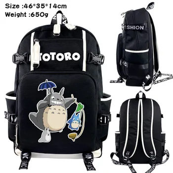 Kawaii Cartoon Meu Vizinho Totoro Anime Mochilas de Estudantes Totoro Escola sacos para Moda masculina de Viagem Portátil Ombros Sacos