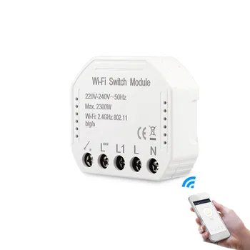 Wi-fi Inteligente Interruptor de Luz DIY Disjuntor de Módulo do APLICATIVO de Controle Remoto