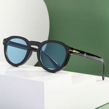 chegada nova moda rodada rebite óculos de sol das mulheres os homens, em 2022, o design da marca Candy Color Comercial ao ar livre Sombra oculos de sol uv400