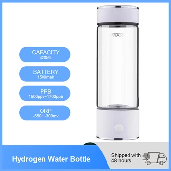 YenvK 420ML SPE/PEM Hidrogênio da Água do Gerador de Ionizer da Água Criador de Anti-Envelhecimento Alcalina Garrafa Sem Ventilação de Gás