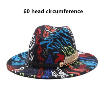 Especial de verão Estilo de Aba Larga Fedora Chapéu Panamá Empate Tingido coloridos de lã de jazz chapéu homens mulheres chapéu de feltro de lã-como chapéu Panamá