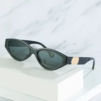 Nova tendência olho de Gato de Óculos de sol das mulheres da Moda Geléia Simplicidade Homem com óculos de sol Rua tiro unidade de Óculos de sol UV400 Óculos