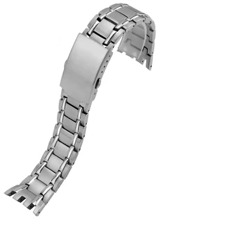 Multa de aço pulseira de Interface Especial prateada adaptação EF-312D-1A/7A dos Homens de aço Inoxidável relógios de cadeia