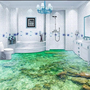 beibehang de pavimentação Personalizado em 3d de grandes dimensões estética bela água do mar de ondulação em 3D sala de estar, quarto, shopping, piso ou papel de parede