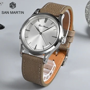 San Martin Nova Marca de Luxo Relógios Mecânicos Homens de Negócios Assistir PT5000 Auto-Vento Automático de Moda 50M Impermeável relógio de Pulso