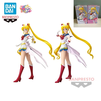 Em Estoque Original Banpresto Anime Sailor Moon Tsukino Usagi Figura Glitter&glamours 23Cm Modelo de Recolha de Brinquedos para Meninos de Presente