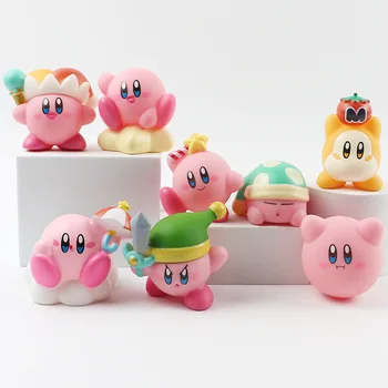 Kirby Figura De Ação De Animação Derivados De Kirby E Amigo Waddle Dee Do Carro Do Pvc Decoração A Decoração Do Bolo Números De Modelo Para As Crianças