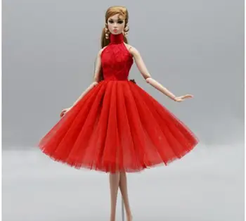 MT24 Brinquedo lindo vestido vermelho branco preto azul Para a sua 1/6 FR FR2 Xinyi ST Barbi bonecas