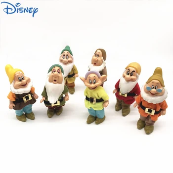 7cm 7pcs Disney Branca de Neve e os Sete Anões Figura de Ação de Brinquedos de PVC Coleção de bonecas Crianças Anime Presentes Presentes de Aniversário
