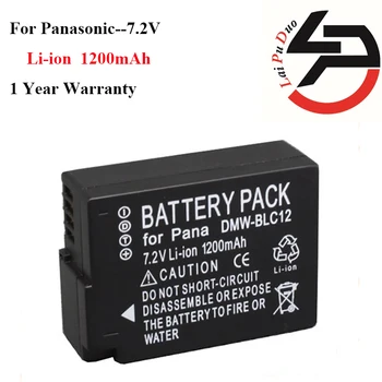 Nova marca de 1200mah de Substituição de Bateria da Câmera Para Panasonic DMW-BLC12 DMC-FZ200 DMC-GH2 DMC-FZ200 DMC-GH2GK DMC-GH2H
