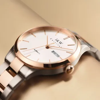 Reloj hombre Suíça de I&W 2021 Novo Relógio Automático Duplo Calendário Impermeável, de Safira, de Auto-Liquidação Homens Relógios de pulso Mecânico